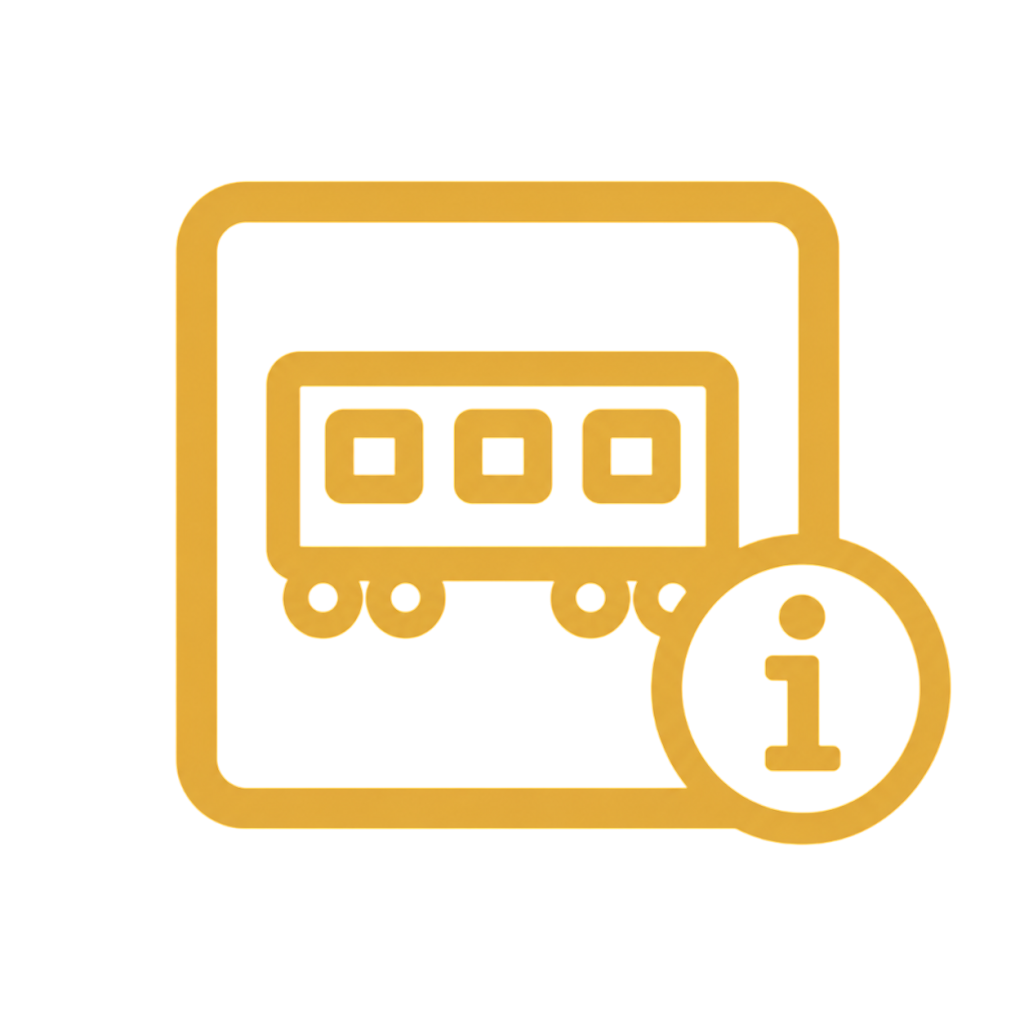 Информация о вагоне значок